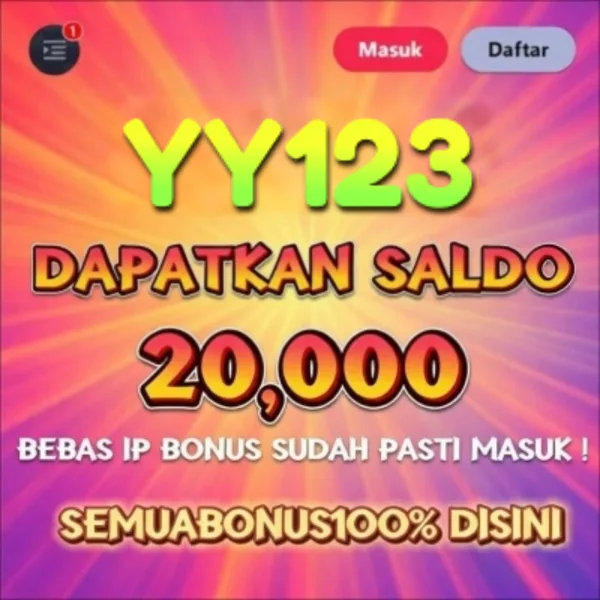 YY123 Bonus Member Baru 100%